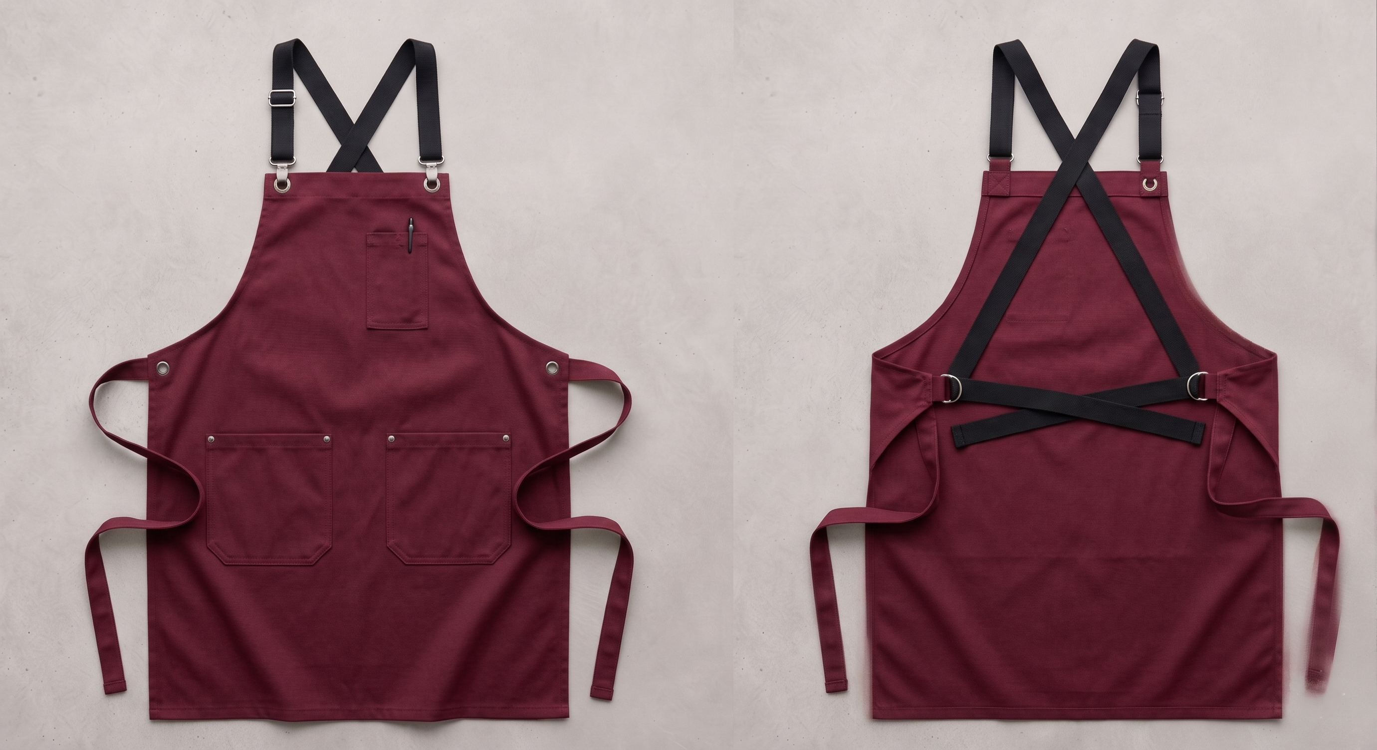 Aşçı Önlüğü - Chef Apron Bordo